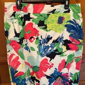 Summer printed work skirt